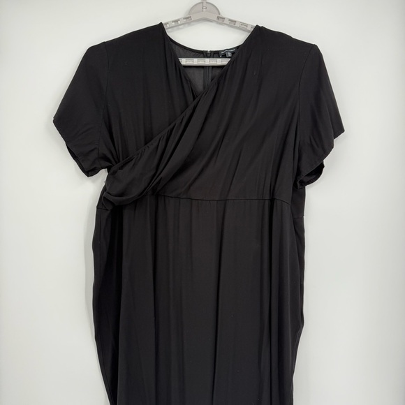 Universal Standard Womens Mary Black Faux Wrap Surplice Sheath Dress Size 2X - Picture 4 of 9
